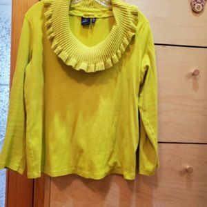 Rafaella Women’s Olive Blouse Size XL